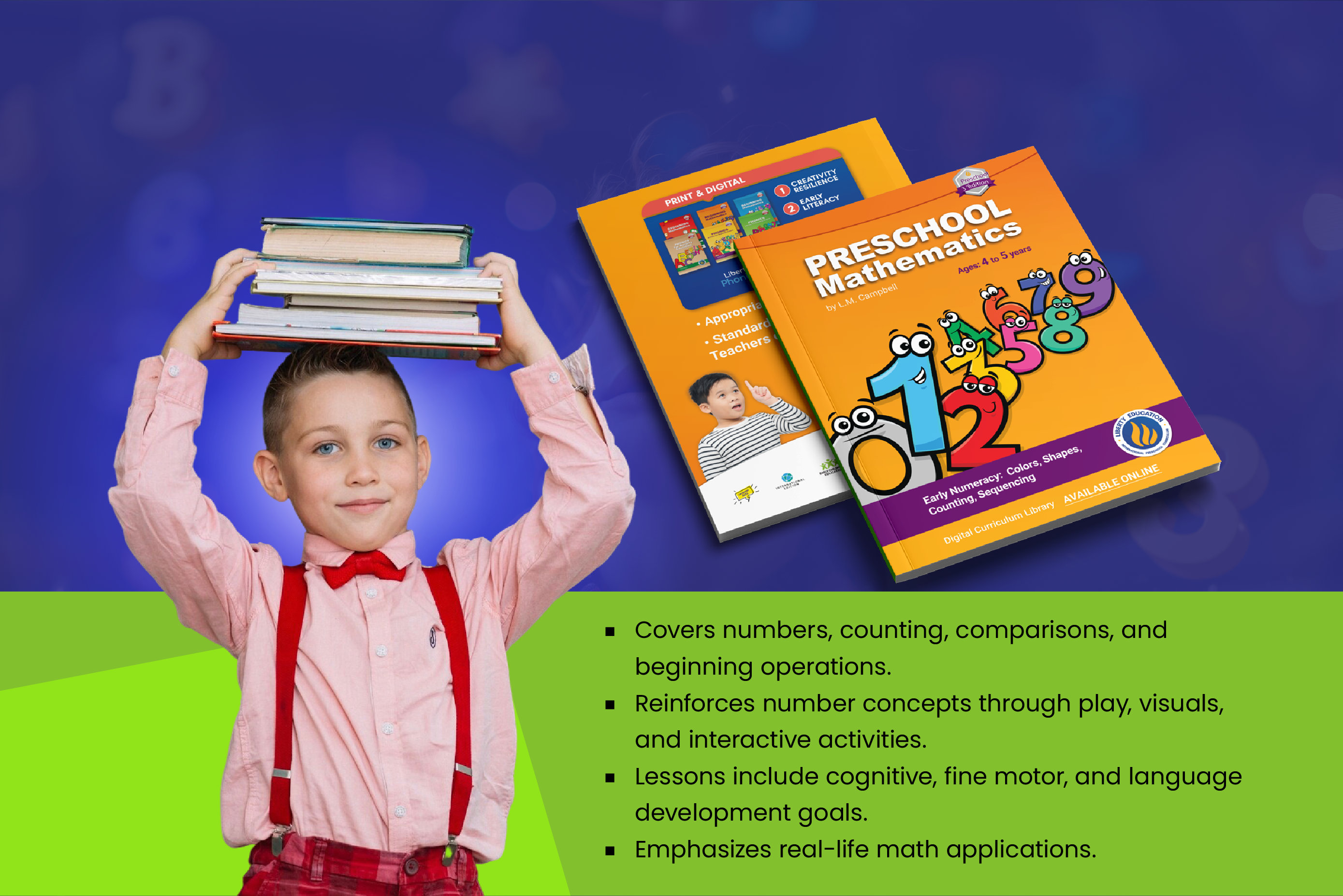 Preschool  Mathematics, standards-aligned curriculum. For  international schools and homeschooling parents. 